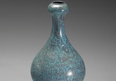 图片[3]-Garlic-head-shaped vase in glaze imitating Jun ware, Qing dynasty, Yongzheng reign (1723-1735)-China Archive